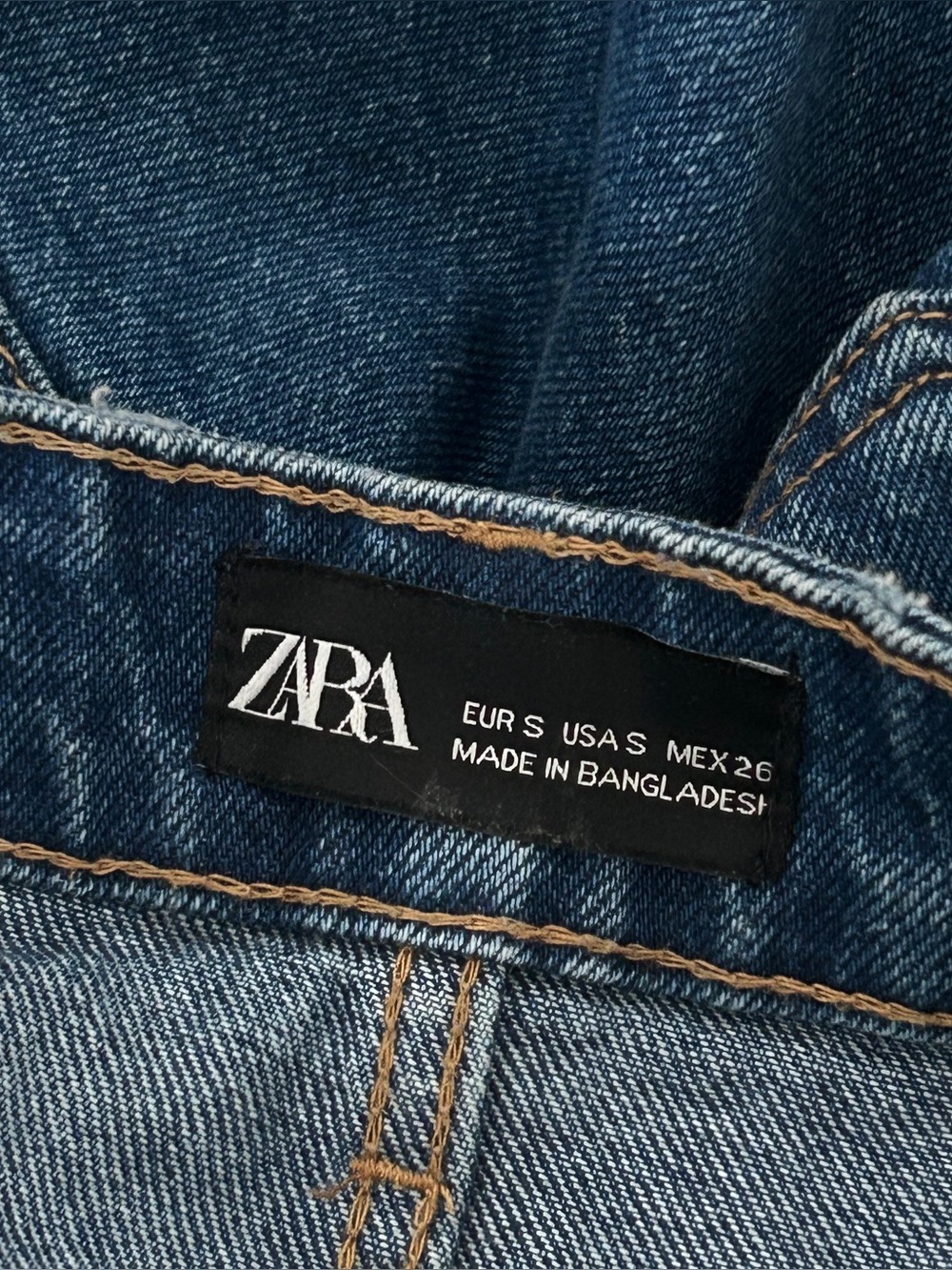 zara high rise denim mini skirt - Picture 5 of 5
